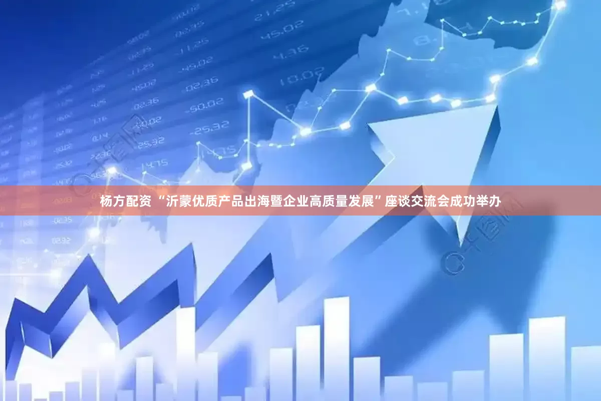 杨方配资 “沂蒙优质产品出海暨企业高质量发展”座谈交流会成功举办